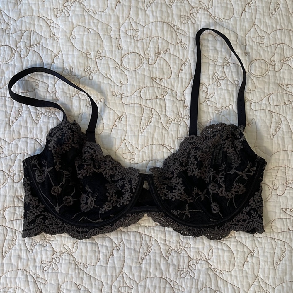Free People Black Criss Cross Bralette